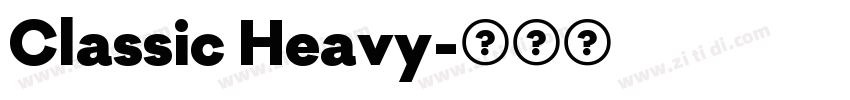 Classic Heavy字体转换